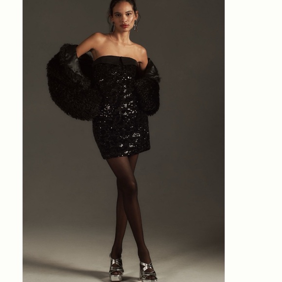 NWT Le Superbe Nominee Tux Sequined Mini Dress size 8 - Picture 3 of 14